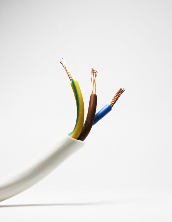 Кабель медный (монтажный) [ ПВС 3x4 ] (электрический, ПВХ изоляция, гибкий)